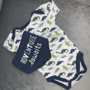 Dinosaur 🦕 Onesie w/ Bib